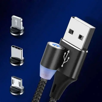 3-in-1 Magnetic Charging Cable – Universal Fast Charging Made Easy