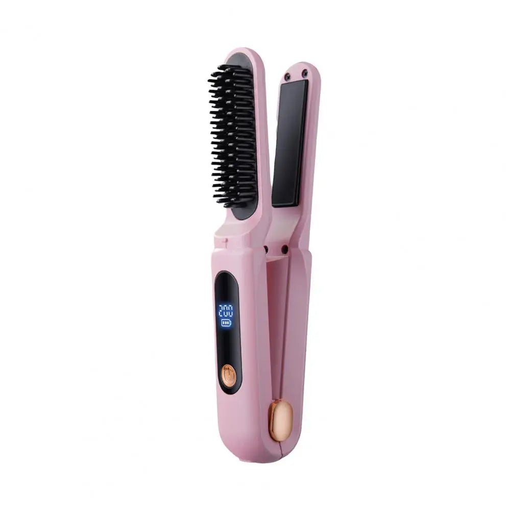 Cordless Heated Straightening Brush – Performance & Elegance
