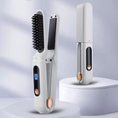 Cordless Heated Straightening Brush – Performance & Elegance
