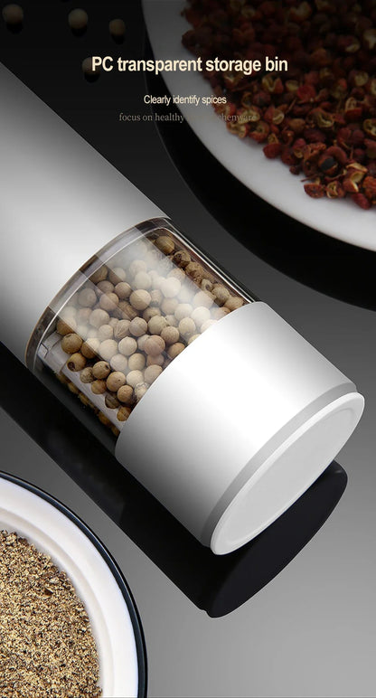 Auto Gravity Spice Grinder|DUAL CHAMBER 30s Switch|IPX6 Waterproof Body|USB-C Fast Charging for Camping|Gift Box Chef's Favorite