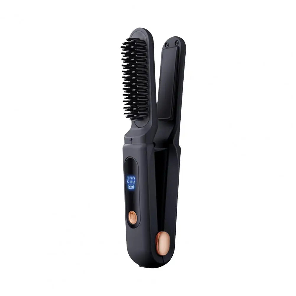 Cordless Heated Straightening Brush – Performance & Elegance