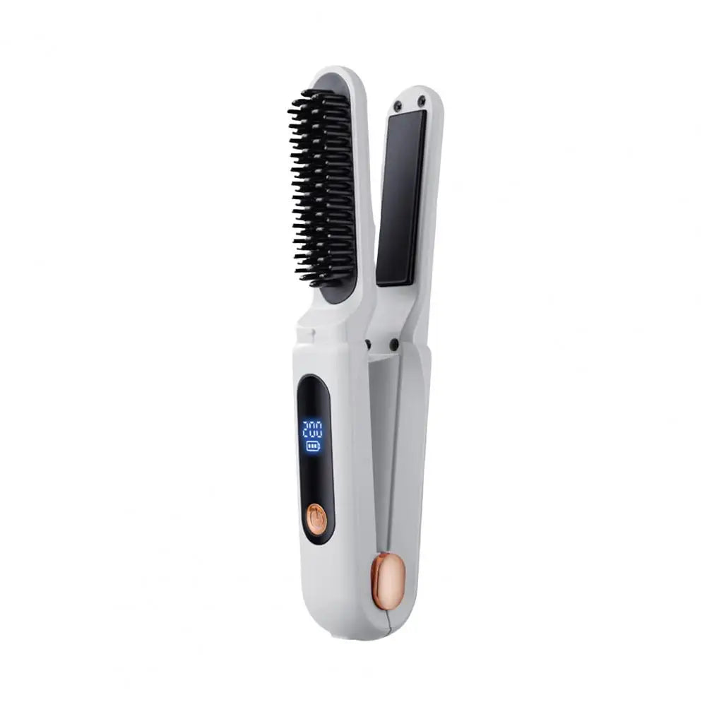 Cordless Heated Straightening Brush – Performance & Elegance